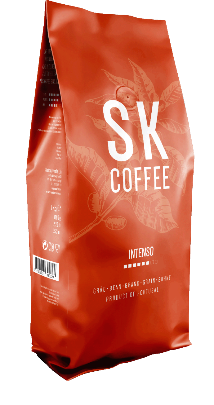 Embalagem de café sabor intenso