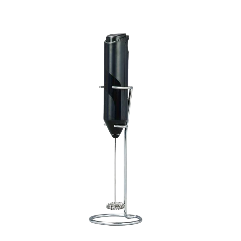 Battery-powered milk stirrer